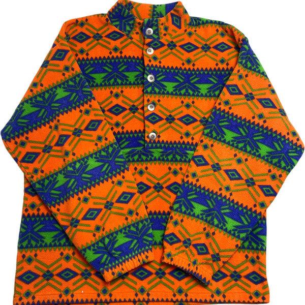 Vintage Orange Aztec Fleece (L)