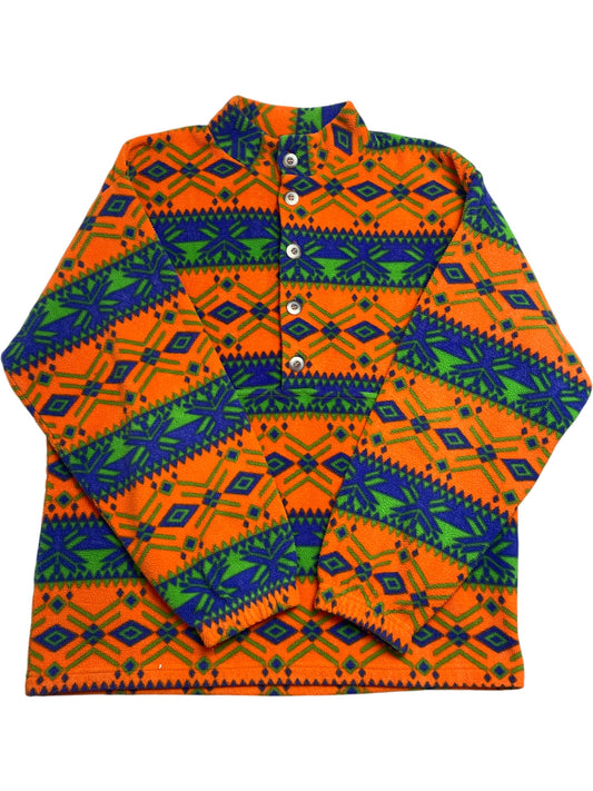 Vintage Orange Aztec Fleece (L)
