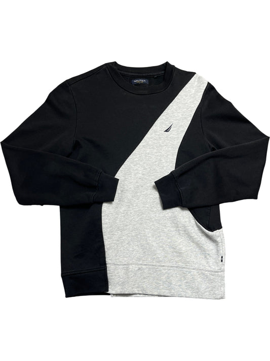 Vintage Black Grey Nautica Crewneck Sweatshirt (S)