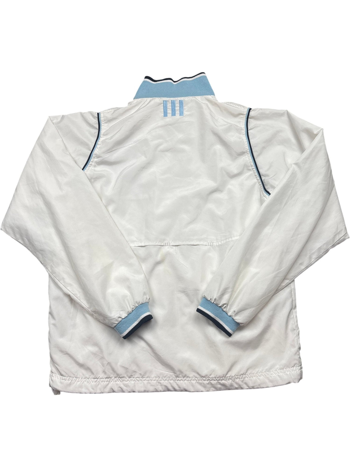 Vintage White Adidas Windbreaker Jacket Y2K (M)