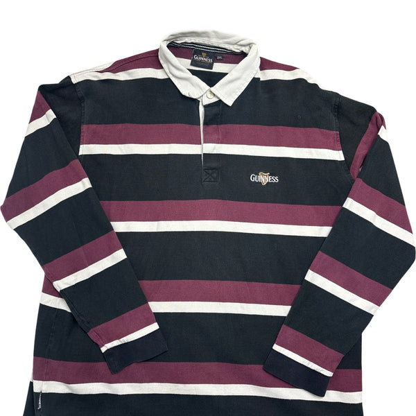 Vintage Burgundy Guinness Rugby Shirt (XL)