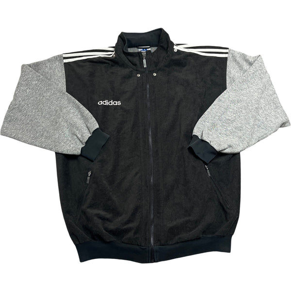 Vintage Black Adidas Track Jacket Y2K (L)