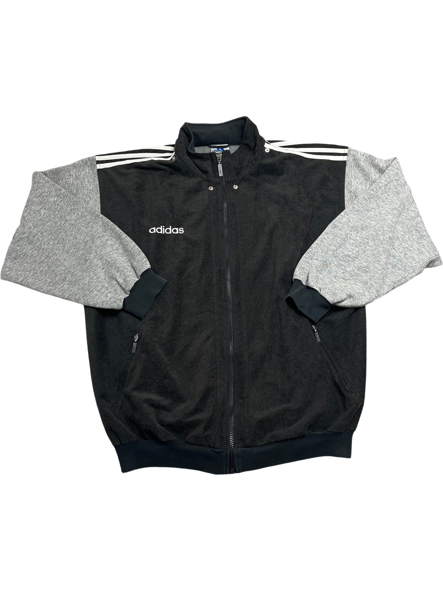 Vintage Black Adidas Track Jacket Y2K (L)