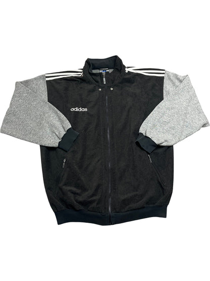 Vintage Black Adidas Track Jacket Y2K (L)