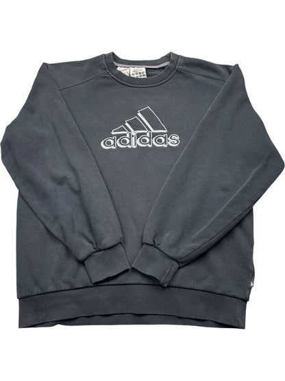 Vintage Black Adidas Crewneck Sweater (M)