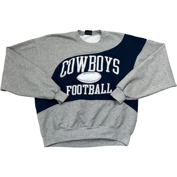 Vintage Grey Cowboys Football Sweatshirt (L)
