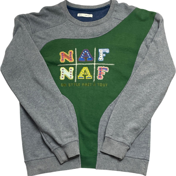 Vintage Grey NAF NAF Sweatshirt Cello Rework (S)