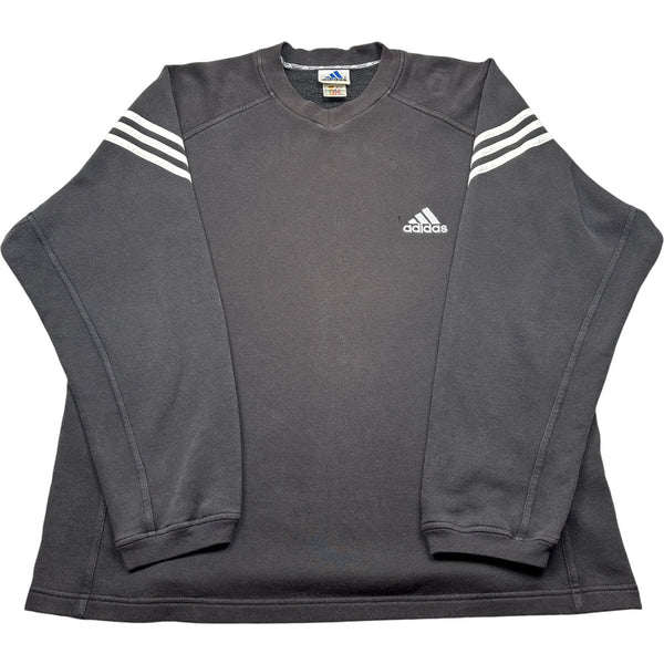 Vintage Black Adidas Sweatshirt 90s (XL)