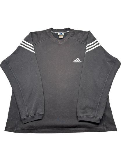 Vintage Black Adidas Sweatshirt 90s (XL)