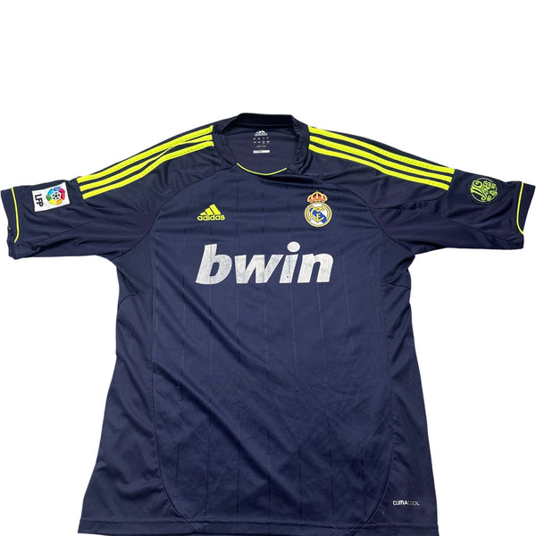 Vintage Navy Adidas Real Madrid Jersey Benzema (L)