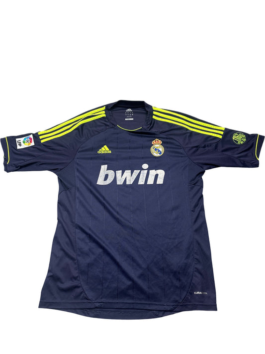 Vintage Navy Adidas Real Madrid Jersey Benzema (L)