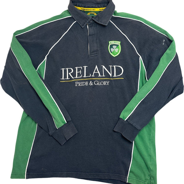 Vintage Navy Ireland Rugby Shirt 90s (M)