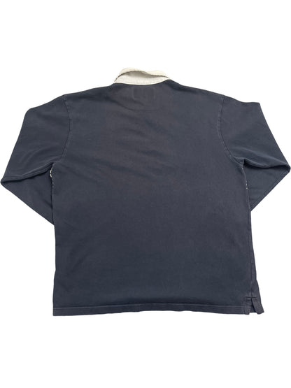 Vintage Navy Cotton Traders Rugby Shirt 90s (XL)