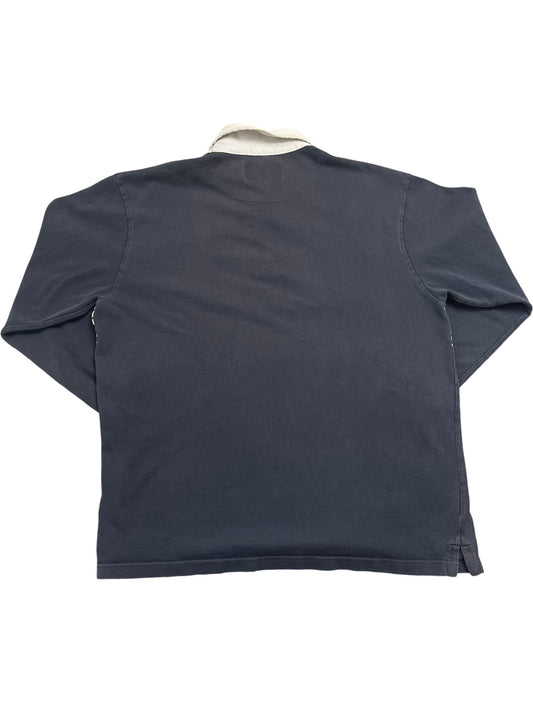 Vintage Navy Cotton Traders Rugby Shirt 90s (XL)