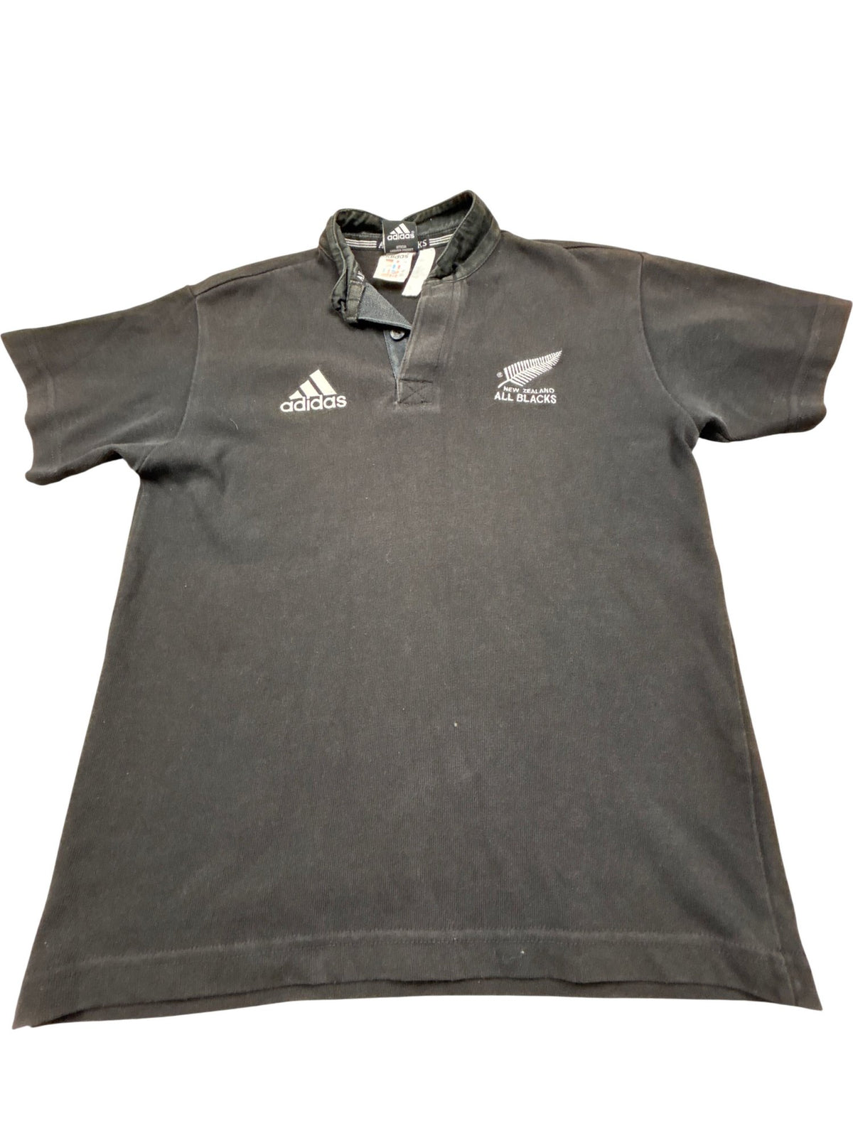 Vintage Black Women's Adidas Polo New Zealand All Blacks (M)