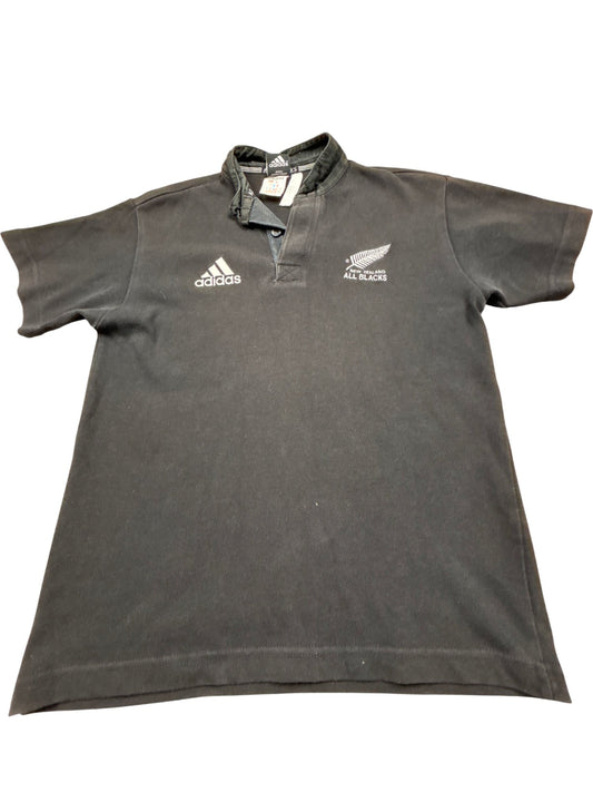 Vintage Black Women's Adidas Polo New Zealand All Blacks (M)
