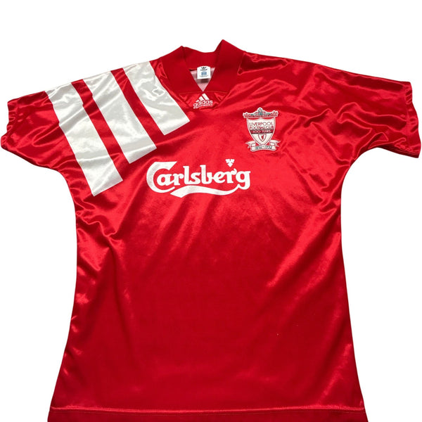 Vintage Red Adidas Liverpool Jersey 90s (M)