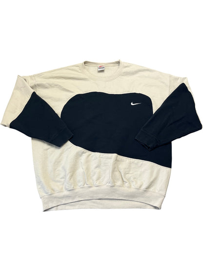 Vintage Cream Nike Crewneck Sweatshirt 90s (XXL)