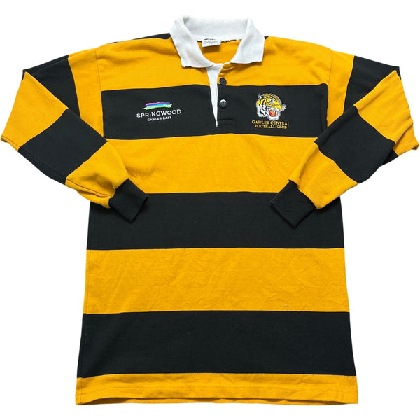 Vintage Black Yellow Rugby Jersey Gawler Central Football Club (M)