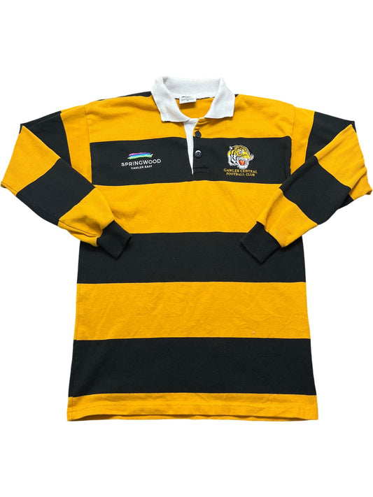 Vintage Black Yellow Rugby Jersey Gawler Central Football Club (M)