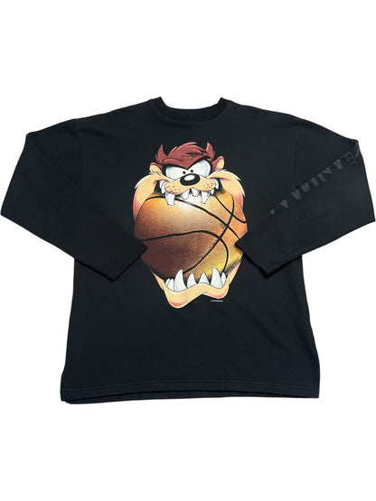 Vintage Black Whack Vintage Sweatshirt Taz Cartoon 90s (M)