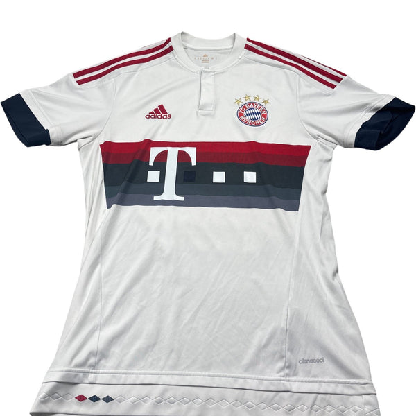Vintage White Adidas Bayern Munich Football Jersey (M)