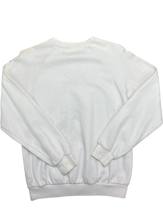 Vintage White Adidas Crewneck Sweatshirt (XS)