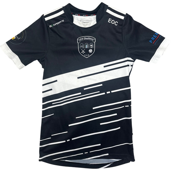 Vintage Black GAA Cill Chuilinn Jersey Kids Age 11/12 (XXS)