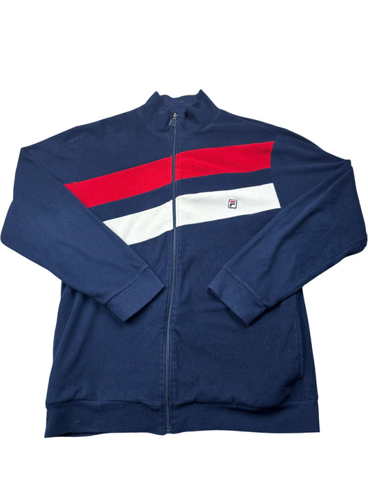 Vintage Navy Fila Track Jacket 90s (M)