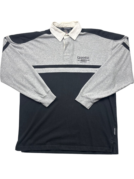 Vintage Black Guinness Rugby Shirt 90s (XXL)