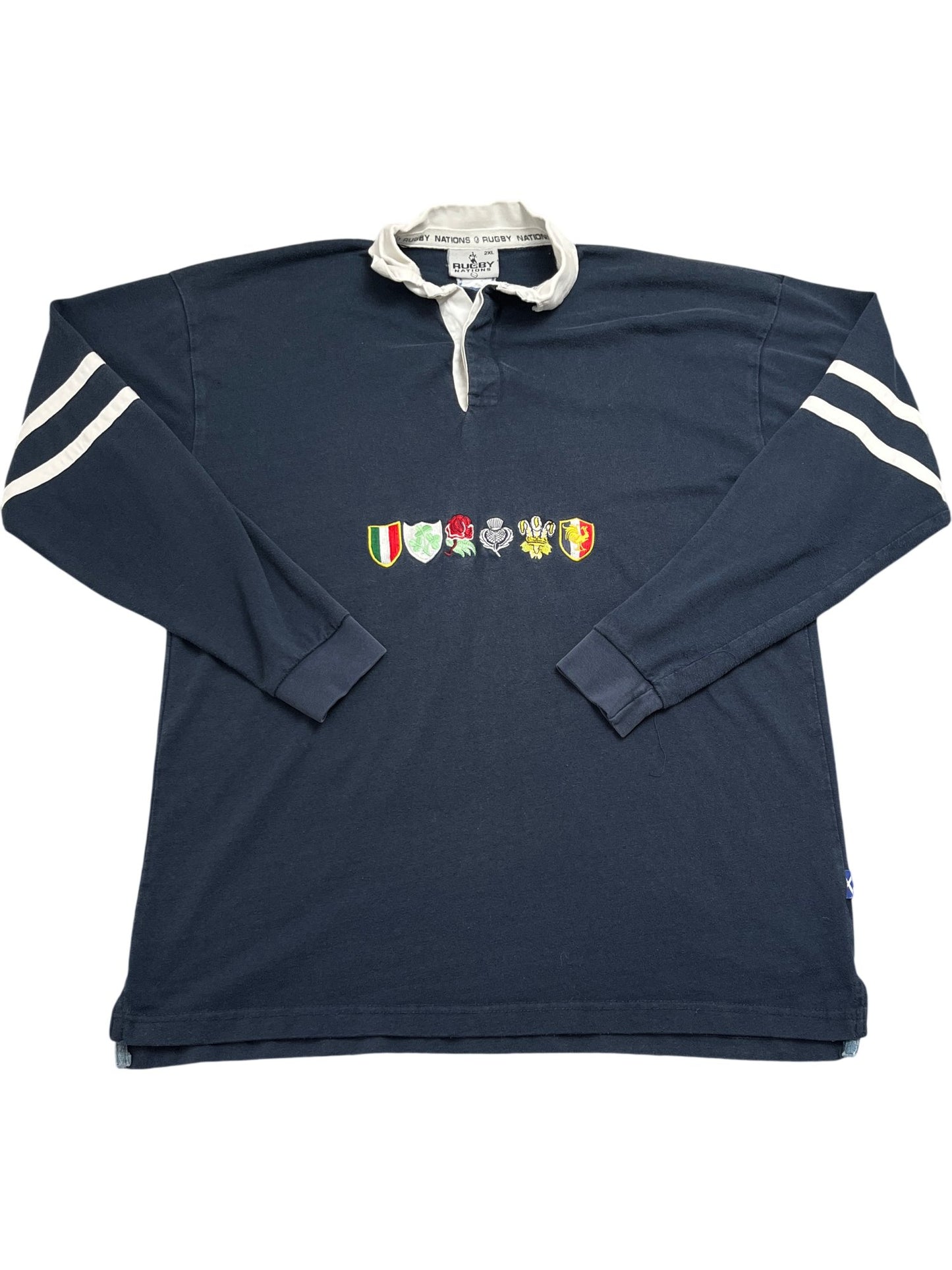 Vintage Navy England Rugby Shirt 6 Nations 90s (XXL)