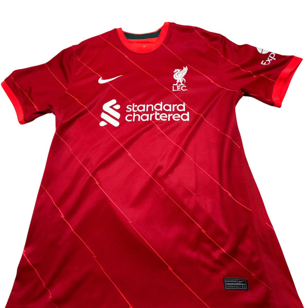 Vintage Red Nike Football Jersey Liverpool FC (XL)
