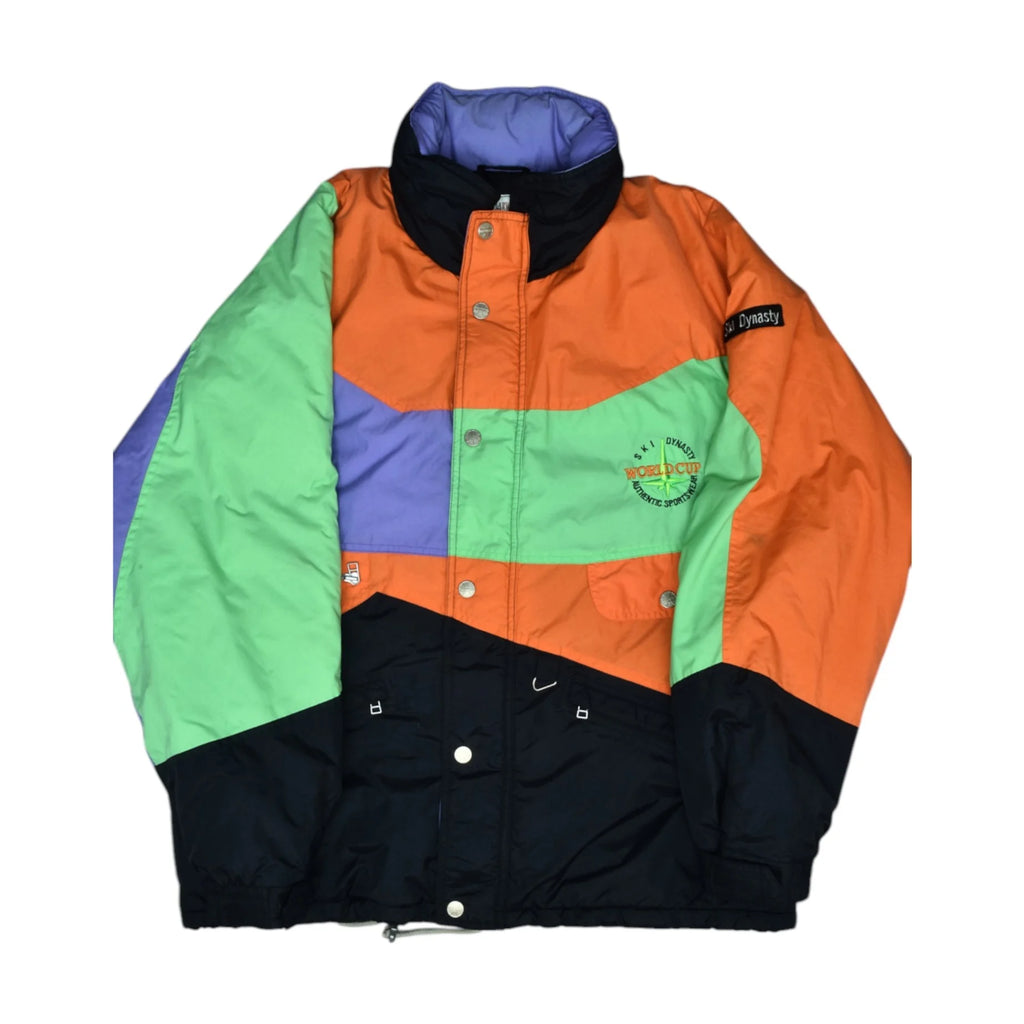 Vintage Multicolor Ski Dynasty Jacket & Sallopettes (L )