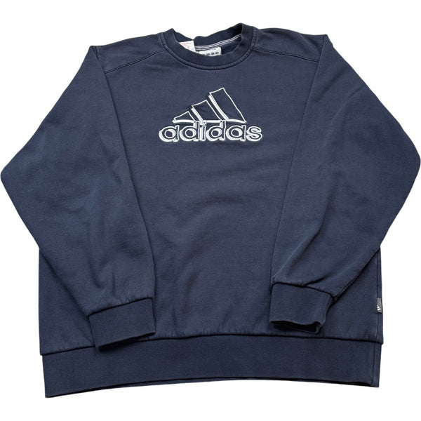 Vintage Navy Adidas Crewneck Sweatshirt (S)