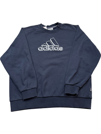 Vintage Navy Adidas Crewneck Sweatshirt (S)