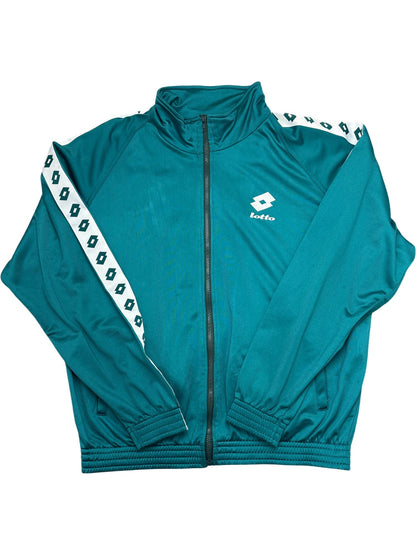 Vintage Green Lotto Track Jacket 80s  (L)