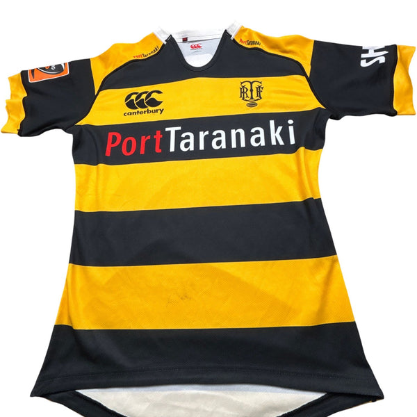 Vintage Yellow Canterbury Rugby Jersey Taranaki (XXL)