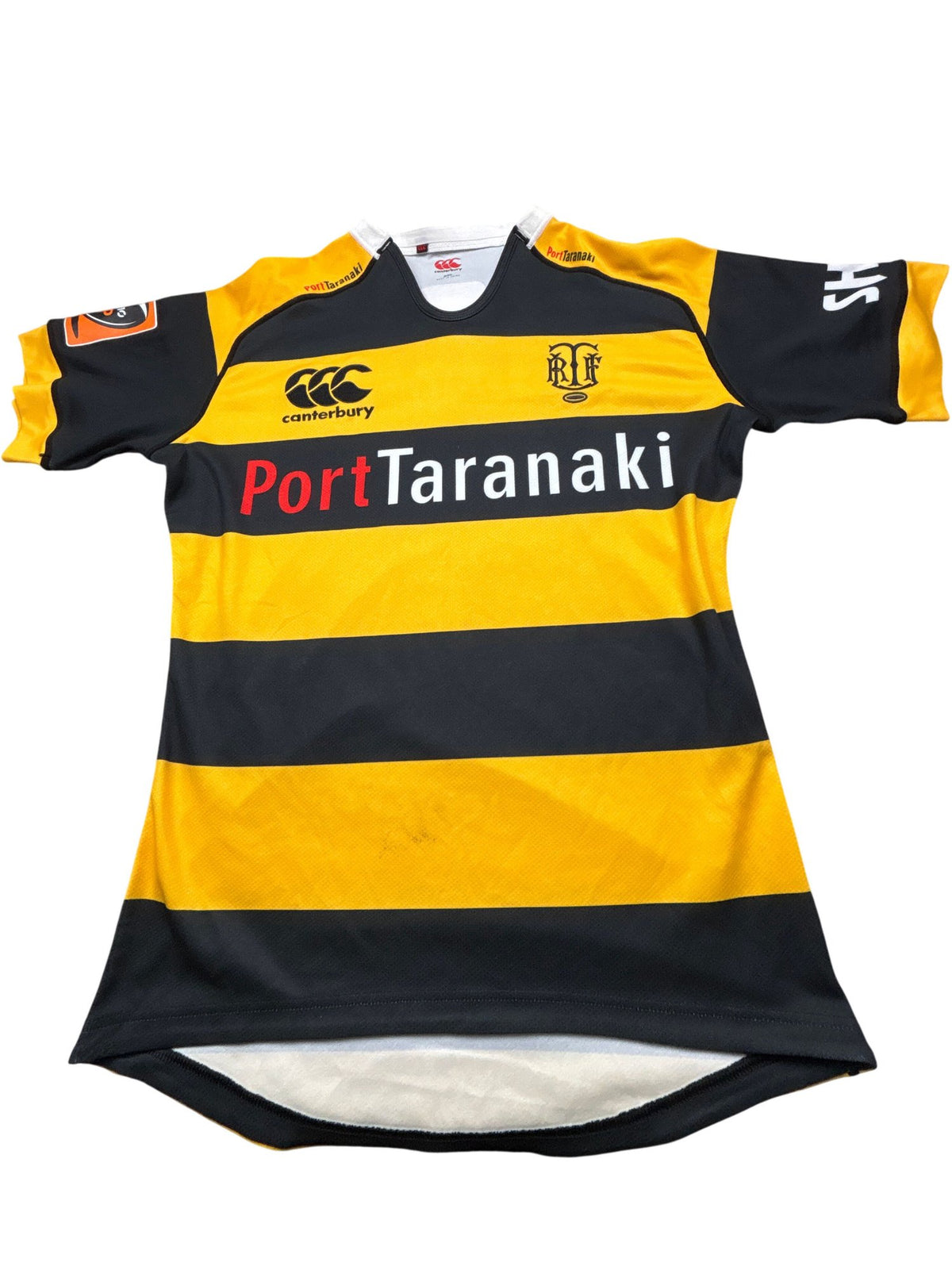 Vintage Yellow Canterbury Rugby Jersey Taranaki (XXL)