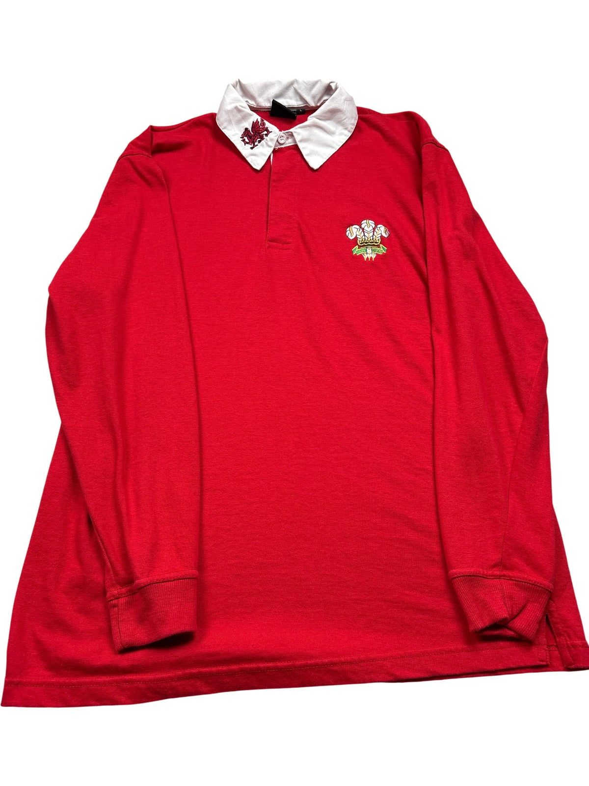 Vintage Red Rugby Shirt Wales 90s (L)