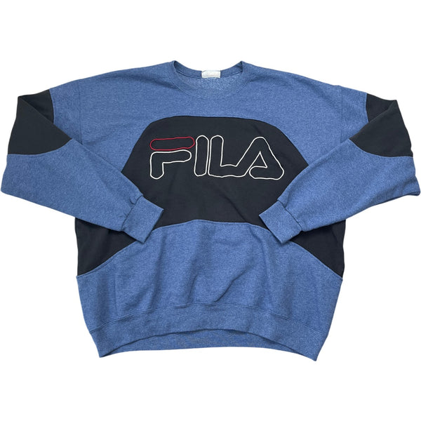 Vintage Blue Fila Crewneck Sweatshirt 90s (XL)