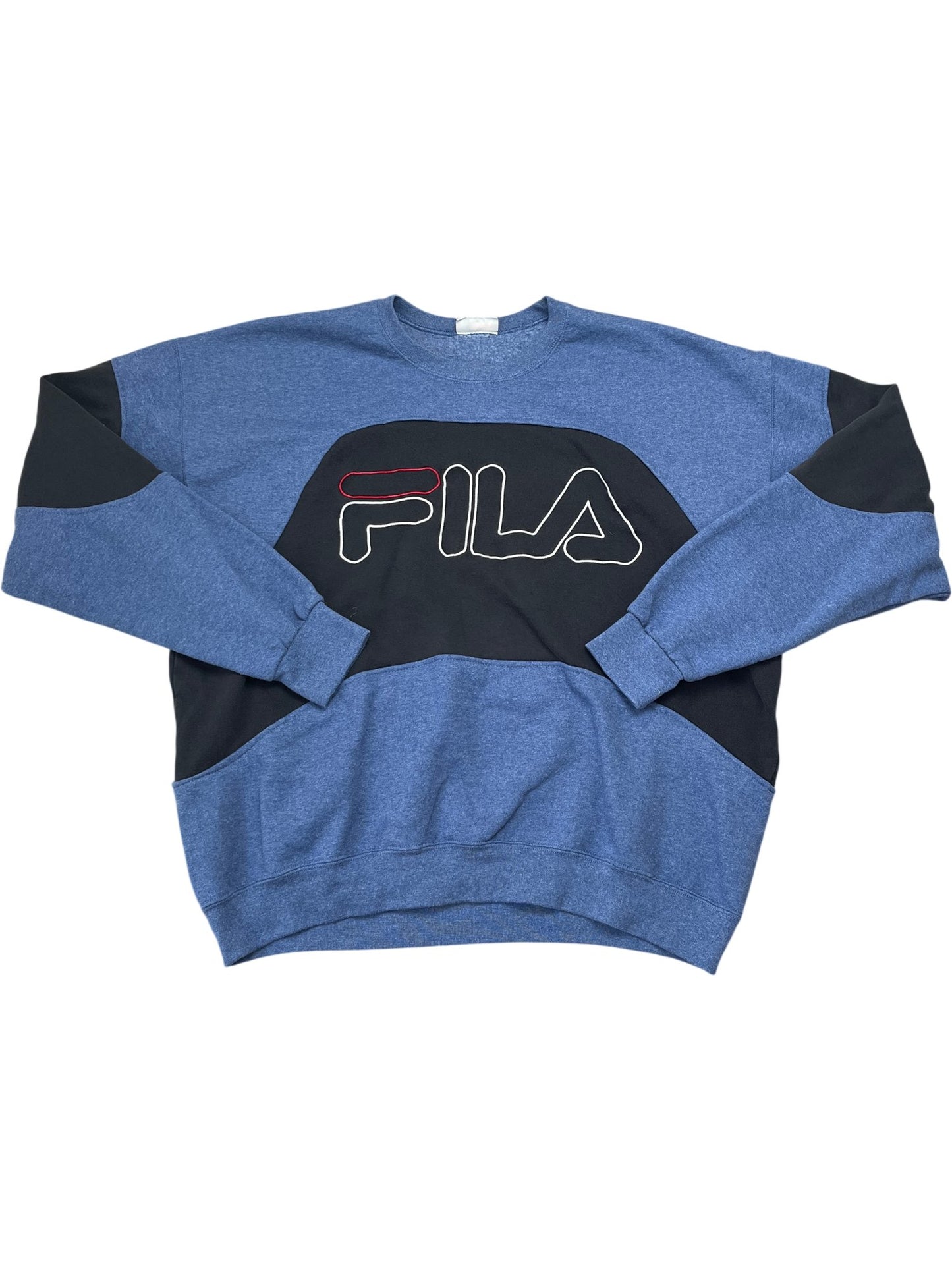 Vintage Blue Fila Crewneck Sweatshirt 90s (XL)