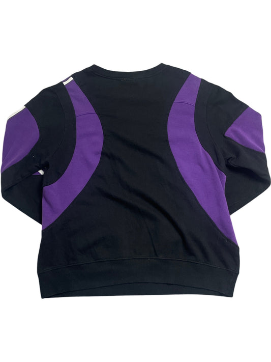 Vintage Black Purple Adidas Sweatshirt 90s (M)