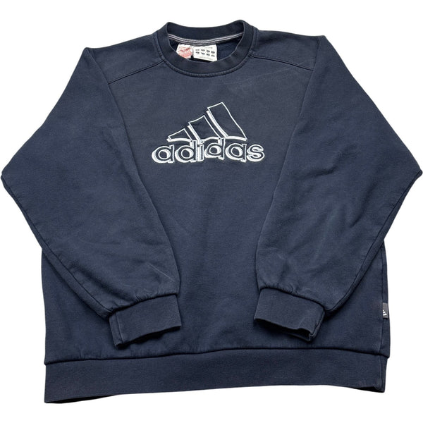 Vintage Navy Adidas Crewneck Sweatshirt (S)