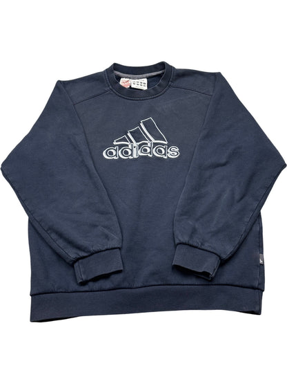 Vintage Navy Adidas Crewneck Sweatshirt (S)