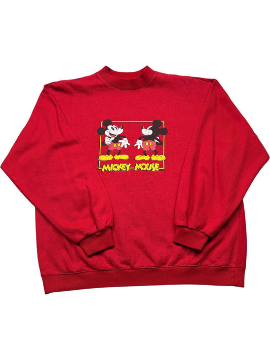 Vintage Red Disney Sweater Mickey Mouse 90s (L)