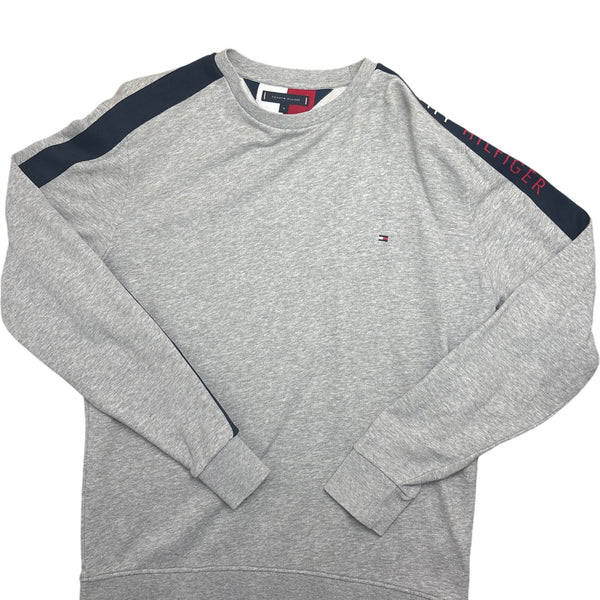 Vintage Grey Tommy Hilfiger Sweatshirt (XL)