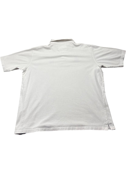 Vintage White Cotton Traders Polo 90s (L)