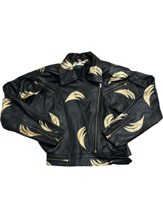 Vintage Black Whack Vintage Bomber Jacket 90s (M)