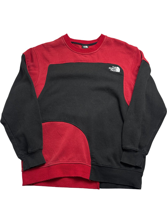 Vintage Red Black The North Face Sweatshirt (XXL)