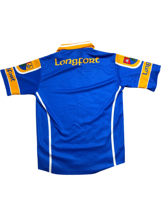 Vintage Blue O'Neills Longfort Jersey 2000s Longfort Arms Hotel 10/11yrs (XXS)